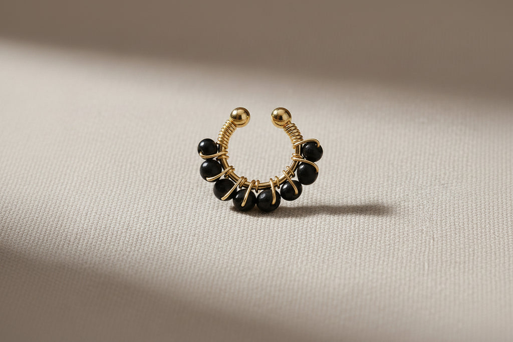 Ear cuff " noir "