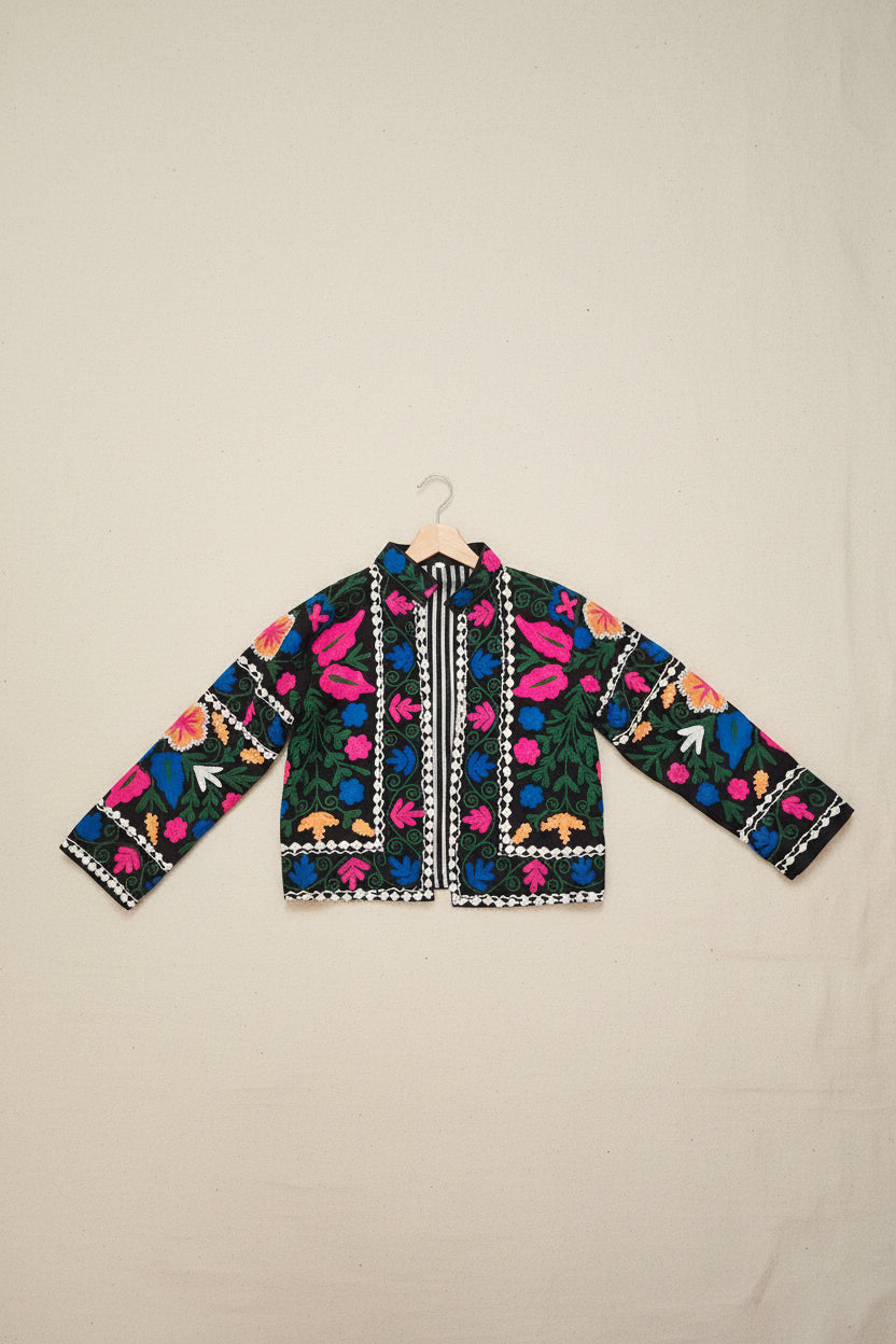 Suzani jacket black