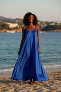Abito satin Blu