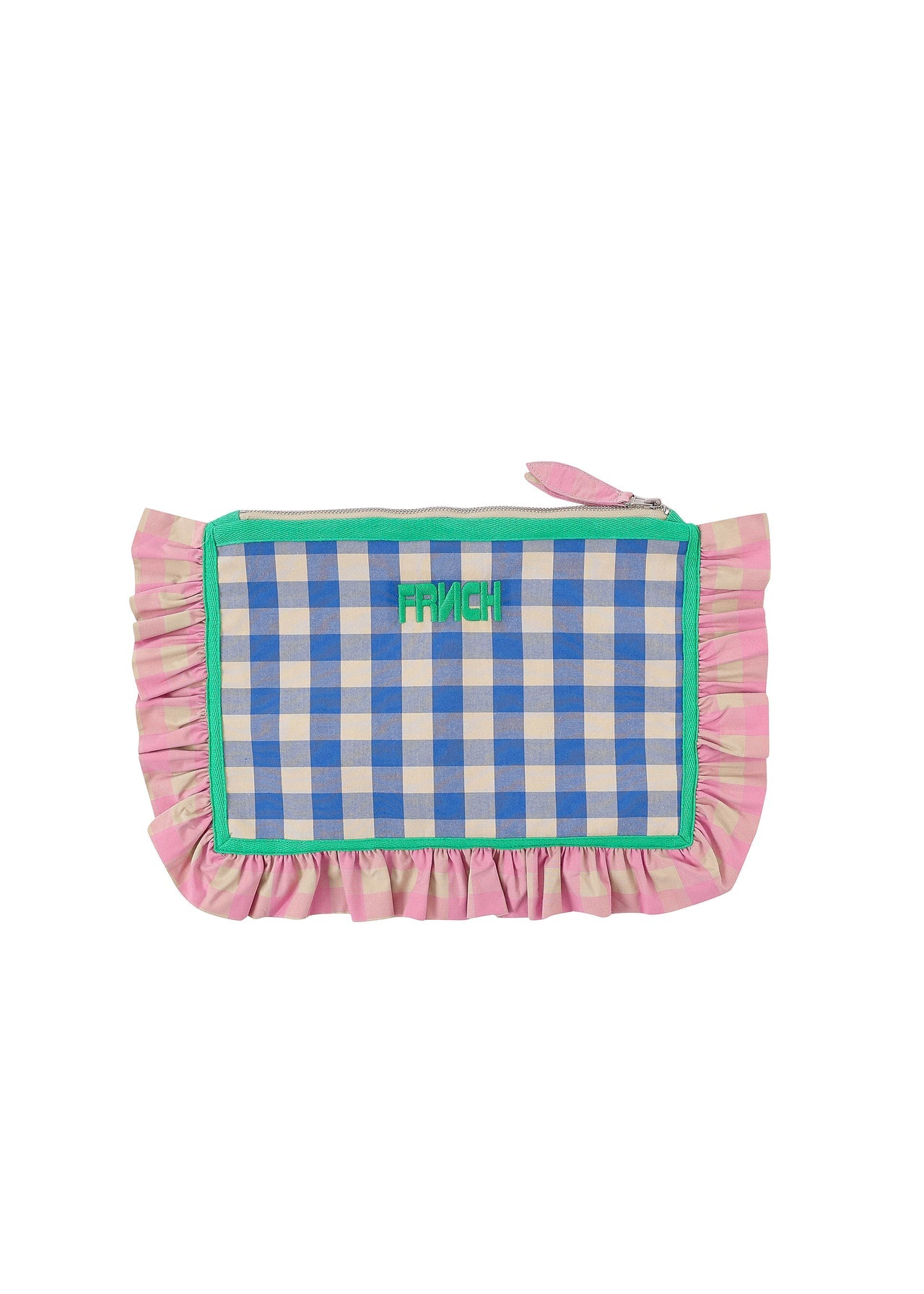 Pochette blu e rosa