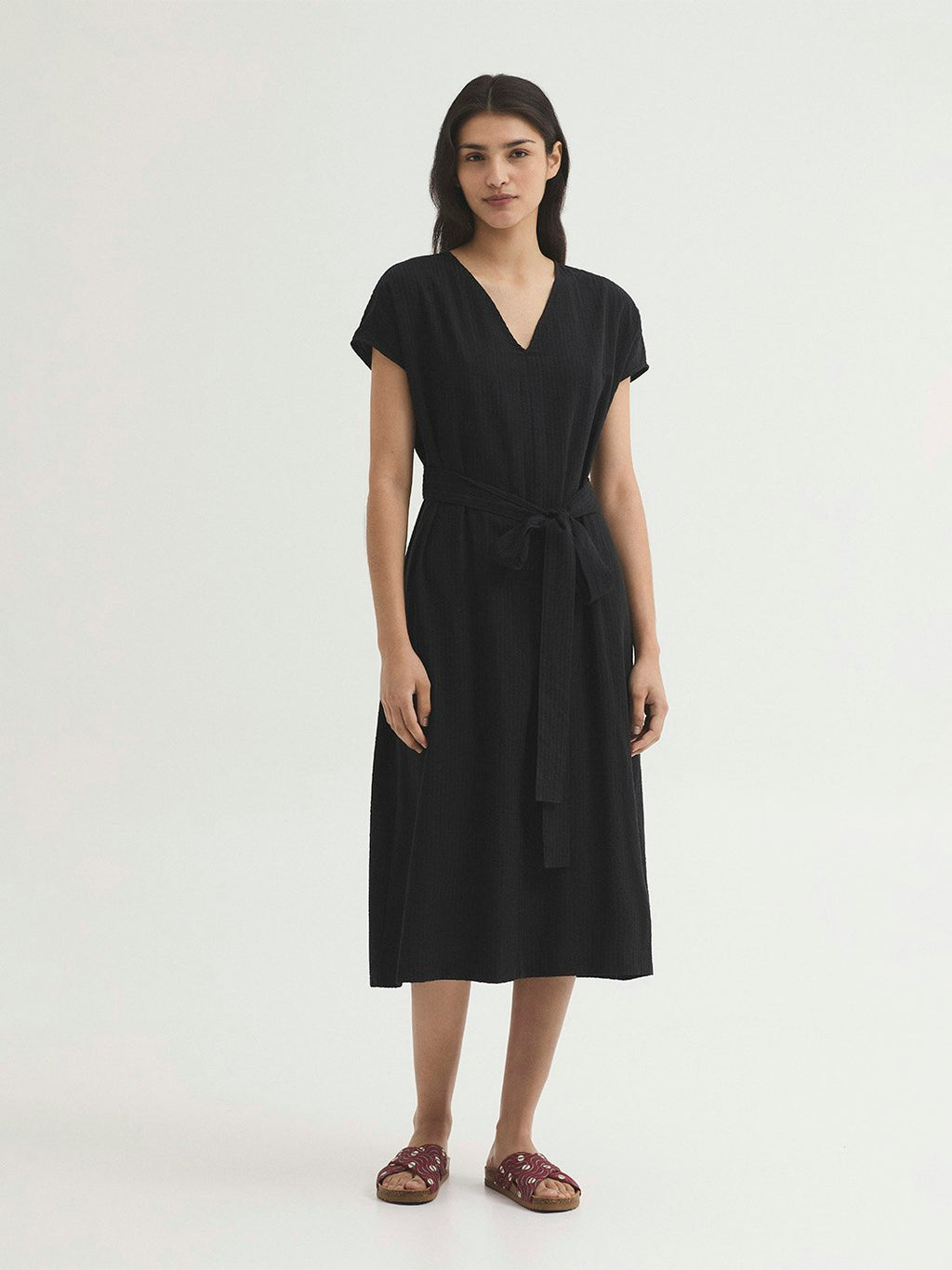 Abito seersucker e tencel