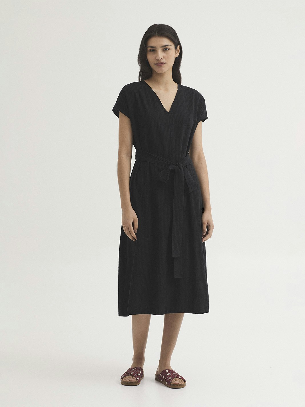 Abito seersucker e tencel