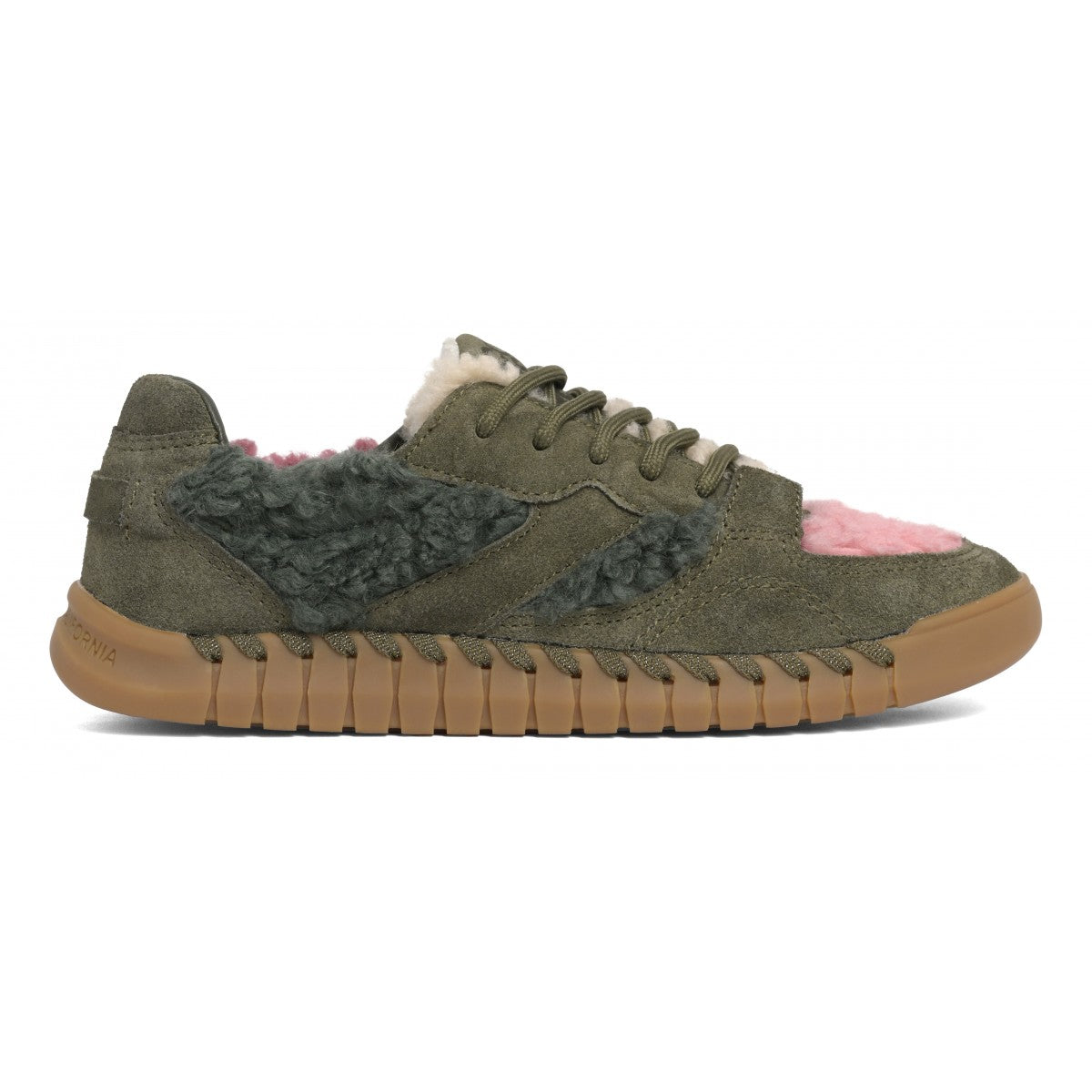 TAHOE SNEAKER IN PELLE CON PELO TEDDY