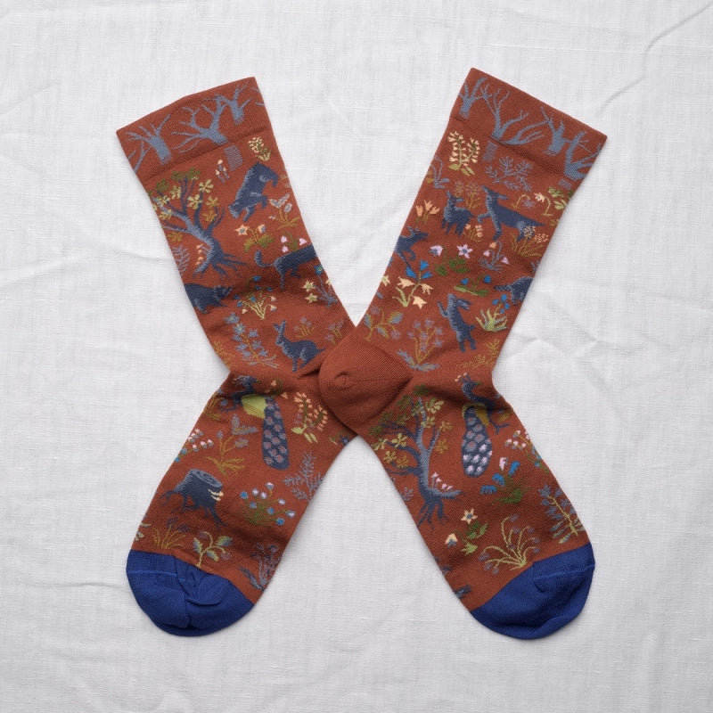 Sepia Woodland Sock B04-01