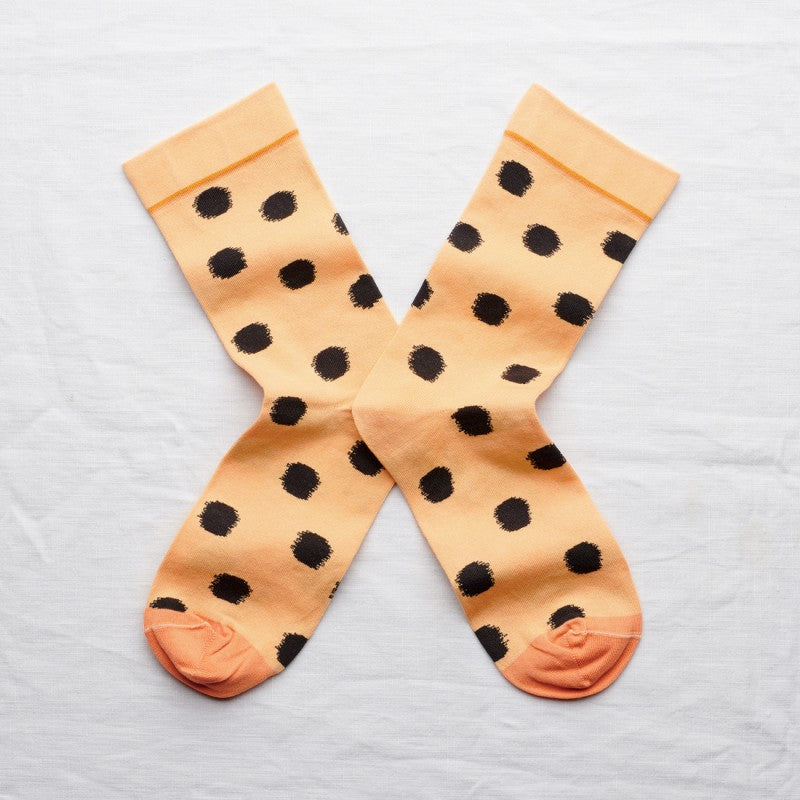 Sock Polka Dot Kraft