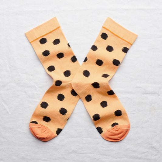 Sock Polka Dot Kraft