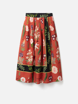 tencel™ floral midi skirt